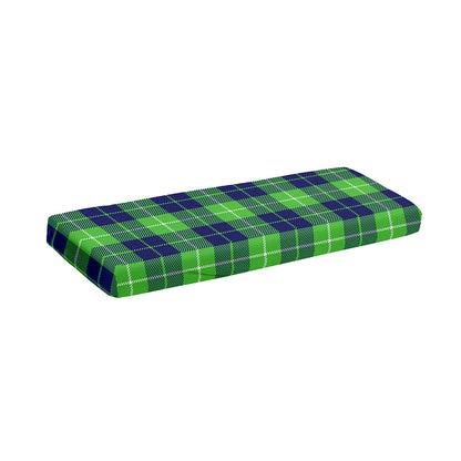 Green Blue And White Tartan Print Piano Keyboard Cover
