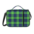 Green Blue And White Tartan Print Shoulder Strap Bible Bag