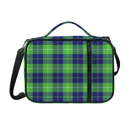 Green Blue And White Tartan Print Shoulder Strap Bible Bag