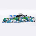 Green Blue Flowers Skull Pattern Print Sports Towel