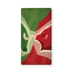 Green Bull And Red Bear Stock Print Baby Crib Sheet