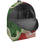 Green Bull And Red Bear Stock Print Backpack