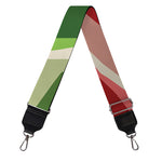 Green Bull And Red Bear Stock Print Bag Strap