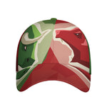 Green Bull And Red Bear Stock Print Baseball Cap