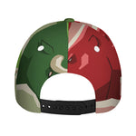 Green Bull And Red Bear Stock Print Baseball Cap