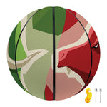 Green Bull And Red Bear Stock Print Basketball