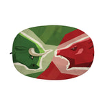 Green Bull And Red Bear Stock Print Car Side Mirror Covers