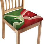 Green Bull And Red Bear Stock Print Chair Cushion Cover