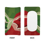 Green Bull And Red Bear Stock Print Changing Pad Cover