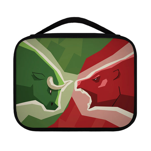 Green Bull And Red Bear Stock Print Classic Bible Case
