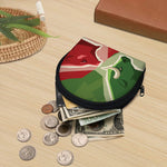 Green Bull And Red Bear Stock Print Coin Purse