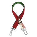 Green Bull And Red Bear Stock Print Dog Seat Belt