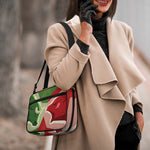 Green Bull And Red Bear Stock Print Double Strap Bible Bag