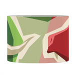 Green Bull And Red Bear Stock Print Drum Lamp Shade