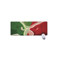Green Bull And Red Bear Stock Print Extended Mouse Pad