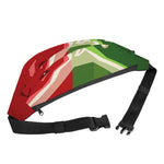 Green Bull And Red Bear Stock Print Fanny Pack
