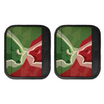 Green Bull And Red Bear Stock Print Handle Covers
