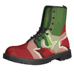 Green Bull And Red Bear Stock Print Backpack