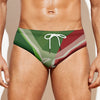 Green Bull And Red Bear Stock Print Men's Swim Briefs