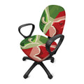 Green Bull And Red Bear Stock Print Office Chair Cover