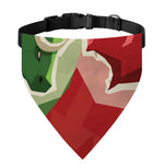 Green Bull And Red Bear Stock Print Over The Collar Dog Bandana