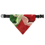 Green Bull And Red Bear Stock Print Over The Collar Dog Bandana