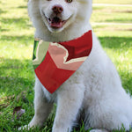 Green Bull And Red Bear Stock Print Over The Collar Dog Bandana