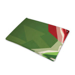 Green Bull And Red Bear Stock Print Pet Cooling Mat Cover