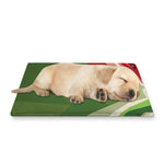 Green Bull And Red Bear Stock Print Pet Cooling Mat Cover