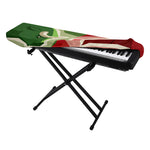 Green Bull And Red Bear Stock Print Piano Keyboard Cover