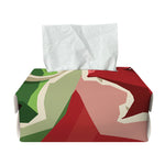 Green Bull And Red Bear Stock Print Rectangle Tissue Box Cover
