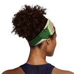 Green Bull And Red Bear Stock Print Sports Headband