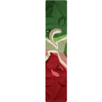Green Bull And Red Bear Stock Print Table Runner