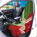 Green Bull And Red Bear Stock Print Waterproof Car Seat Cover