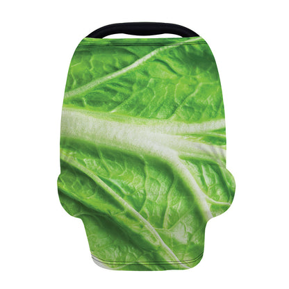 Green Cabbage Leaf Print Baby Seat Cover