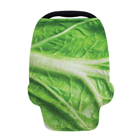 Green Cabbage Leaf Print Baby Seat Cover