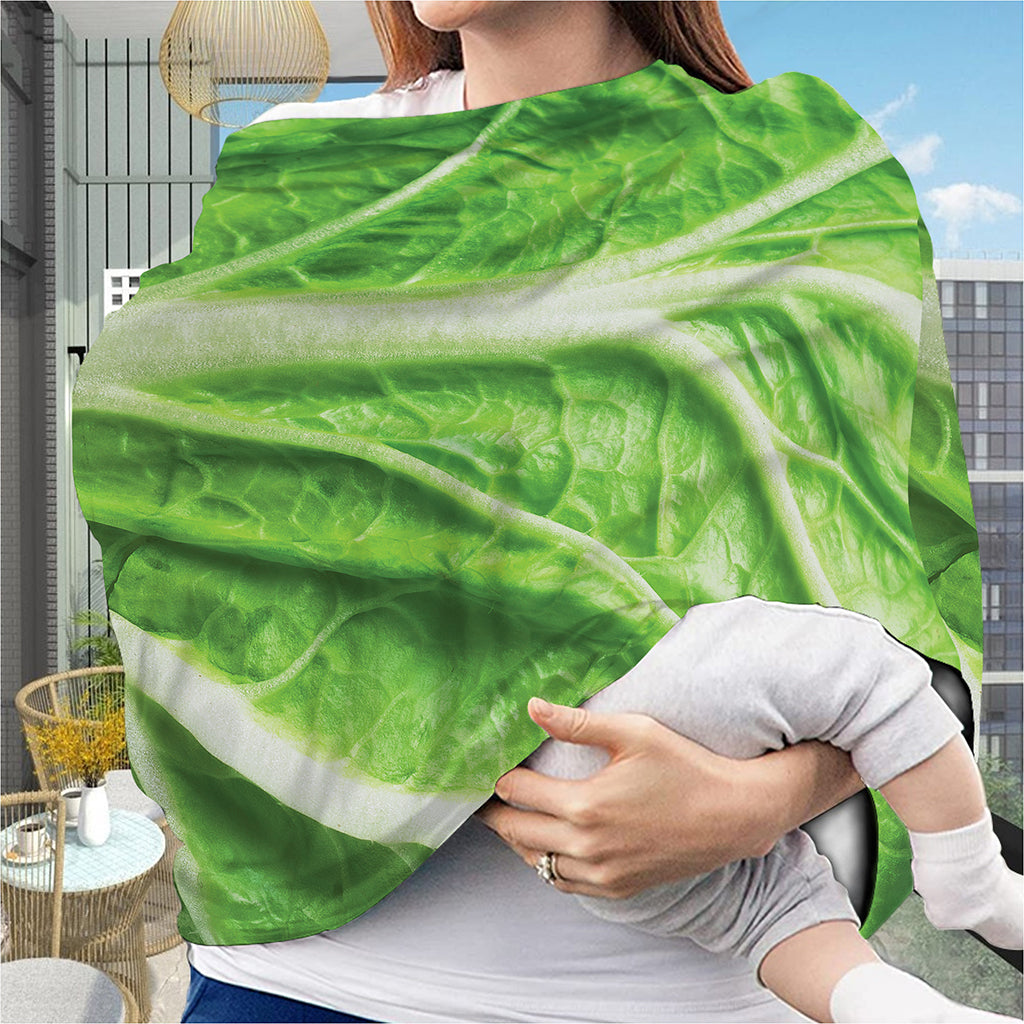 Green Cabbage Leaf Print Baby Seat Cover