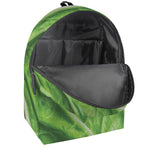 Green Cabbage Leaf Print Backpack