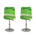 Green Cabbage Leaf Print Bar Stool Covers
