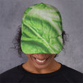 Green Cabbage Leaf Print Baseball Cap