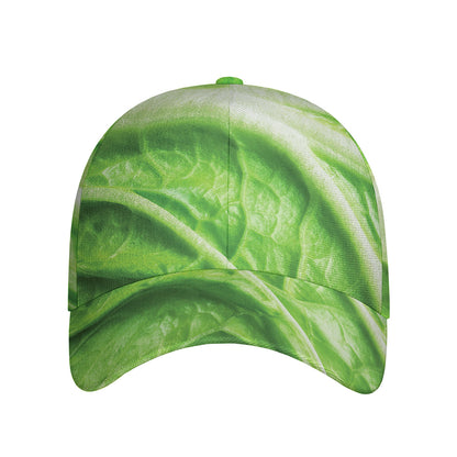 Green Cabbage Leaf Print Baseball Cap
