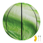 Green Cabbage Leaf Print Basketball