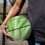 Green Cabbage Leaf Print Basketball