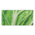 Green Cabbage Leaf Print Beach Towel