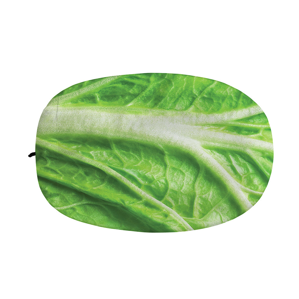 Green Cabbage Leaf Print Car Side Mirror Covers