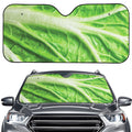 Green Cabbage Leaf Print Car Windshield Sun Shade