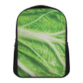 Green Cabbage Leaf Print Casual Backpack
