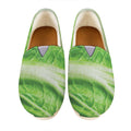 Green Cabbage Leaf Print Casual Shoes