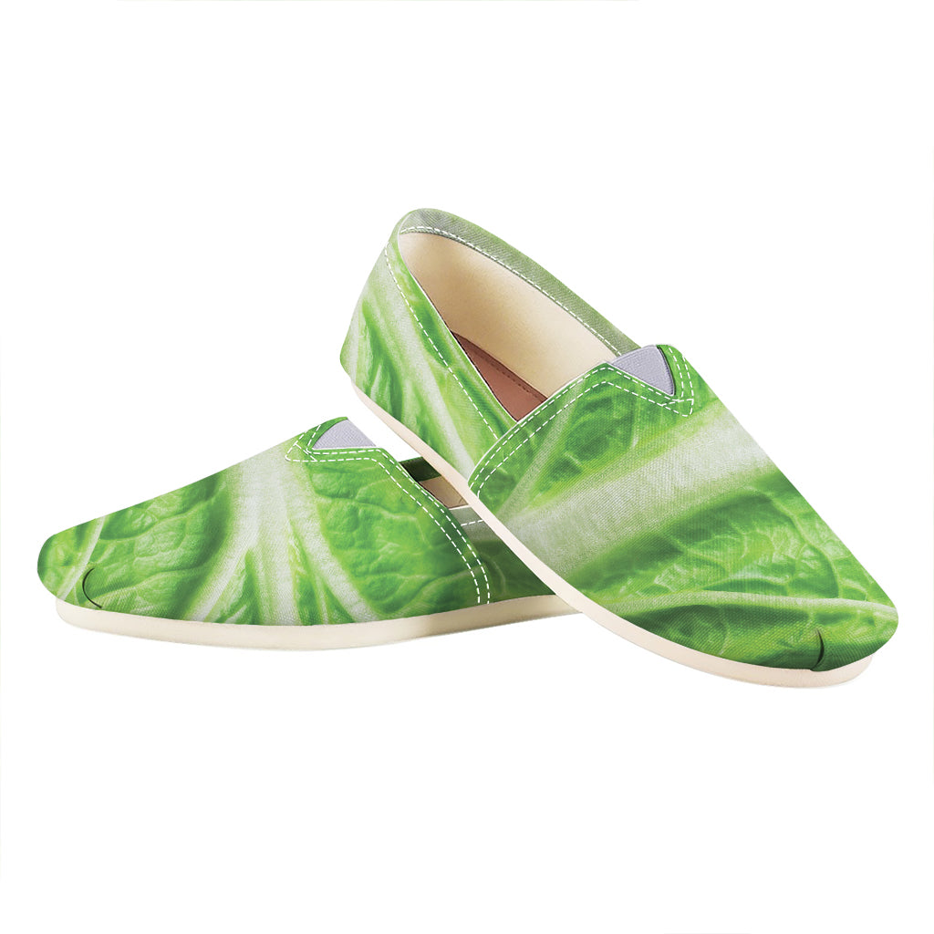 Green Cabbage Leaf Print Casual Shoes