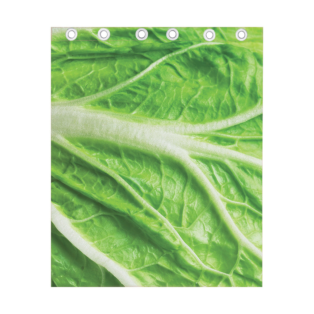 Green Cabbage Leaf Print Curtain